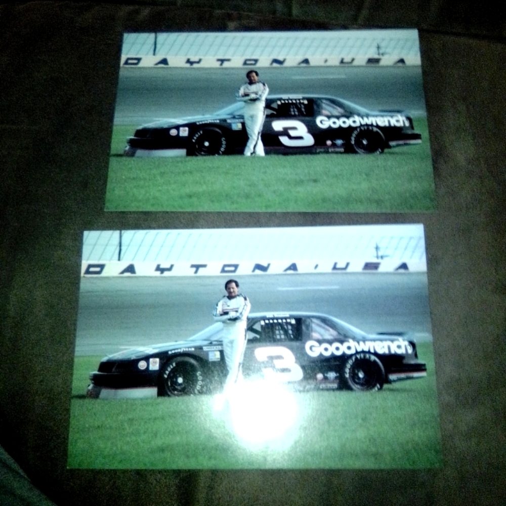 vintage Dale Earnhardt photo cards from the '90s